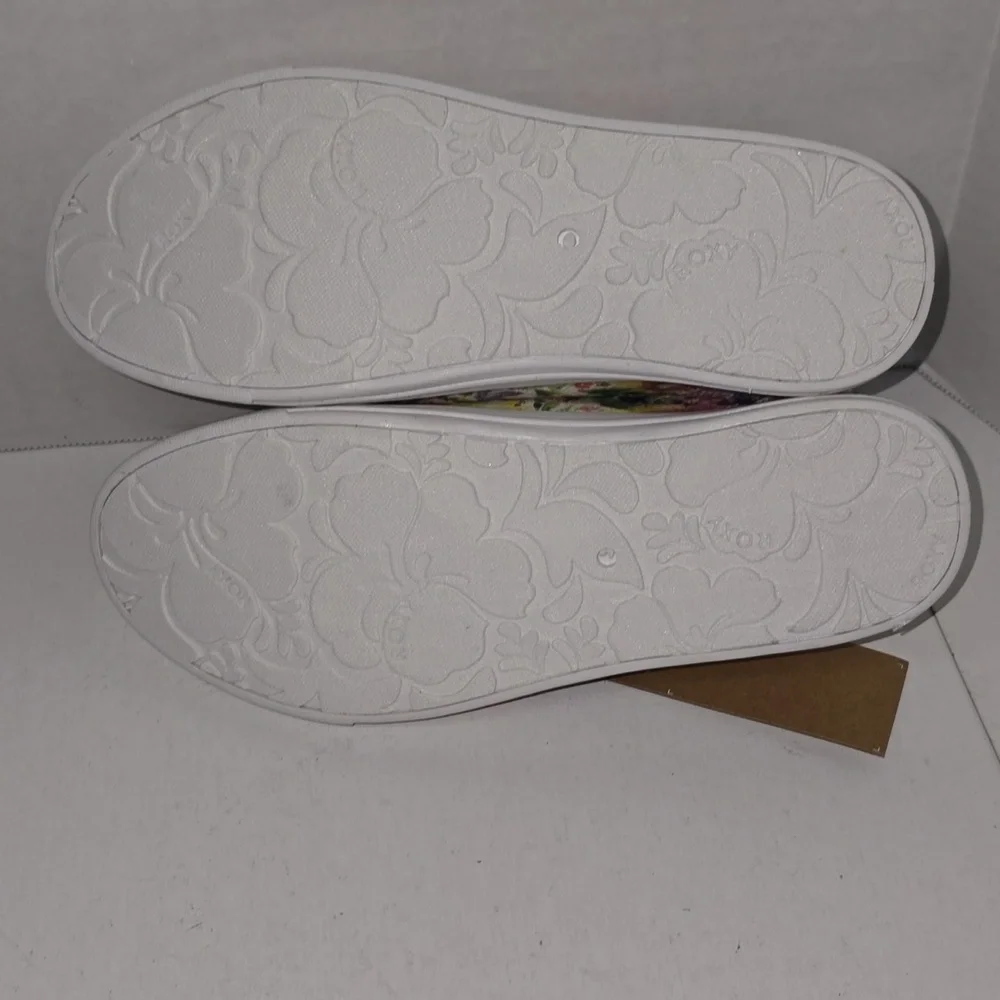 Roxy Libbie Slide On Canvas Floral Print Memory Foam Womens Size 6 NWT